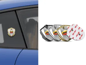 Jeep Metallico Cupolato Emblema Look Moderno Stile High-End